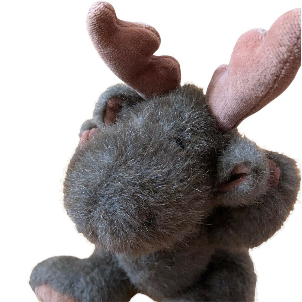 Vintage Mary Meyer Plush Fuzzy Moose 12” Adorable Brown Stuffed Animal Toy 1994